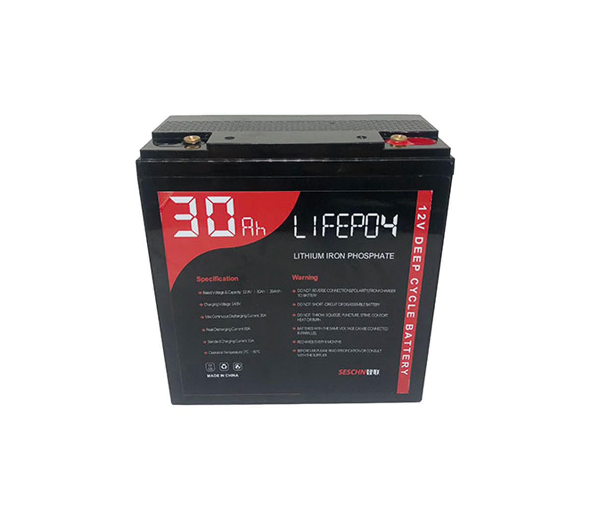 12V 30Ah(Software Inside) Standard Deep Cycle LiFePO4 For Lead-Acid Replacement