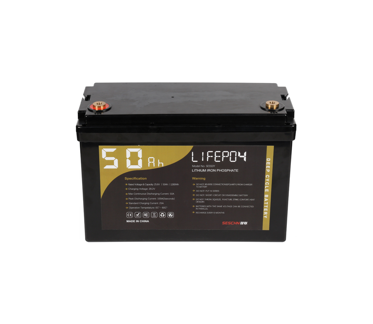 LFP24V50Ah Deep Cycle & Hi