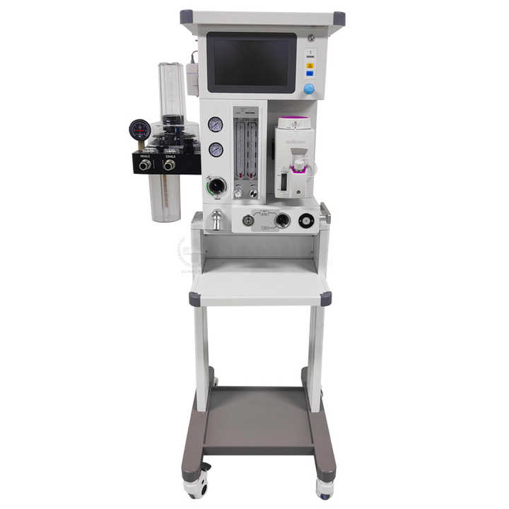 High-End Veterinary Anesthesia Machine Cart Integrated Turbine Ventilator System Advanced Animal Hos